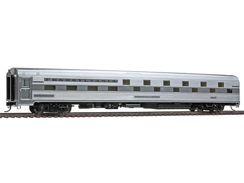 HO 85' Budd Slumbercoach 24-8 Sleeper - Ready to Run -- Pennsylvania Railroad (plated finish, black lettering)