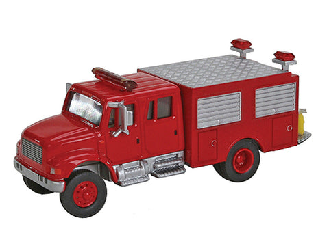 HO International 4900 First Response Fire Truck - Assembled -- Red