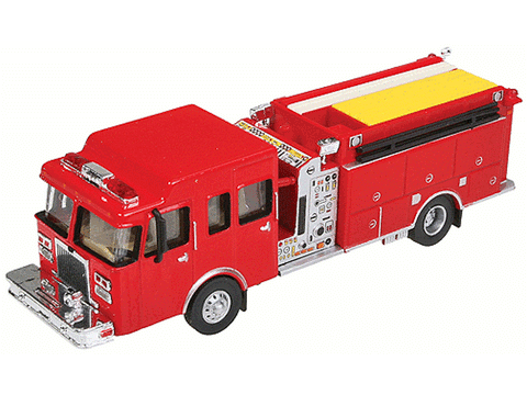 HO Heavy-Duty Fire Engine - Assembled -- Red