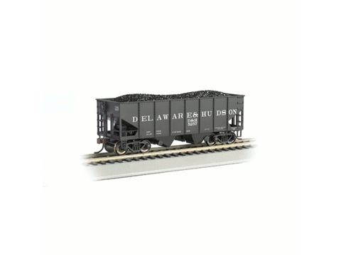 HO 55-Ton 2-Bay Hopper w/Coal Load, D&H
