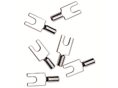 A #3 Spade Tongue Solderless Connectors -- pkg(24)