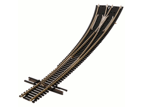 N Code 55 Curved Turnout; 21-1/4" Outside & 15" Inside Radius -- Left Hand