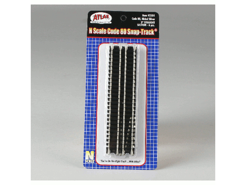 150-2501 N Straight Snap-Track(R) -- 5" Straight, Black Ties pkg(6)
