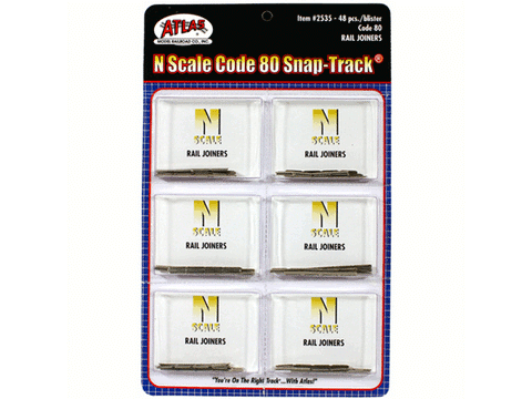 N Rail Joiners -- Code 80