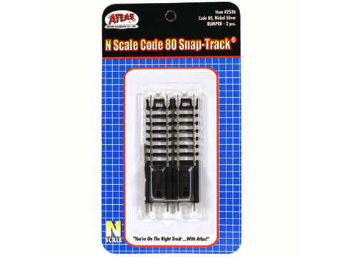N Bumper Track -- Black Ties, 2-3/8" length