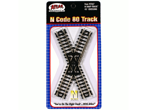 N Crossings w/Black Ties -- 45 Degrees