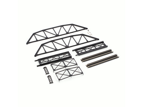 N Through Truss Bridge Kit w/Code 80 Rail -- Black