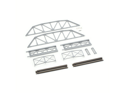 N Through Truss Bridge Kit w/Code 80 Rail -- Silver