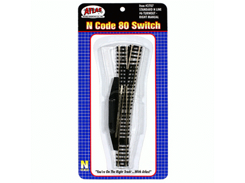 N #6 Manual Switch -- Right Hand, Black Ties