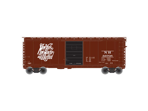 N Pullman-Standard PS-1 40' Boxcar w/7' Door - Ready to Run -- New Haven #33708 (Boxcar Red, Script NYNH&H Logo)
