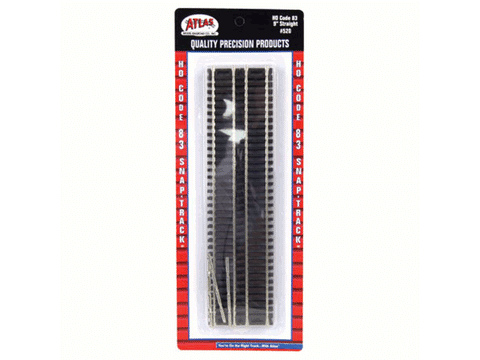 HO Code 83 Snap Track - Straight Sections -- 9"
