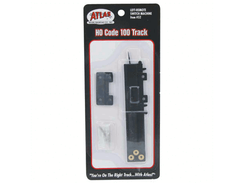 HO Remote Control Switch Machine -- Left Hand, Black Ties