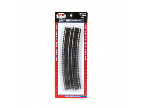 HO Code 83 Snap Track - Curved Sections -- 22" Radius pkg(6)