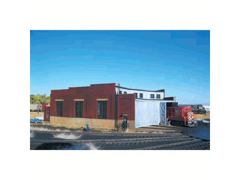 HO 3-Stall Roundhouse (15 Degree Stalls Fit #150-305, Sold Separately) -- 14-3/8 x 15 x 4-5/8" 35.9 x 37.5 x 11.5cm