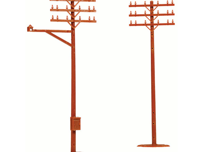 150-775 HO Telephone Poles pkg(12)
