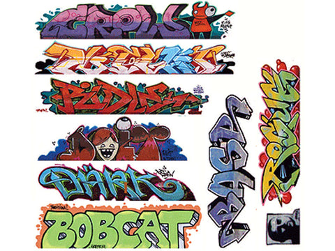 HO Graffiti Decals Mega Set -- #9 pkg(9)