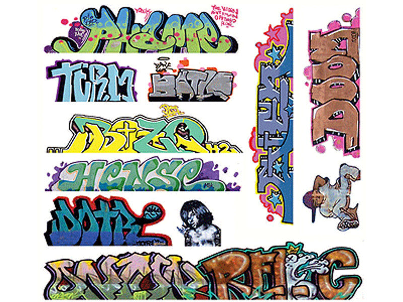  HO Graffiti Decals Mega Set -- #10