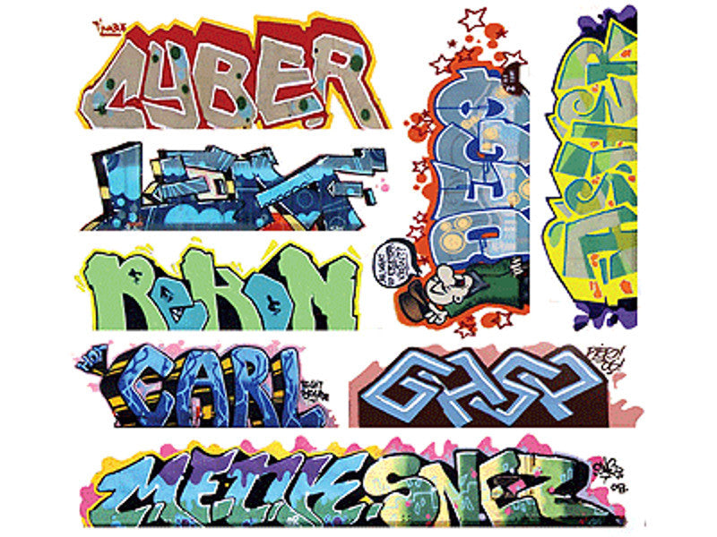 HO Scale 1:87 Jesus God Graffiti Waterslide Decals Set #2 HO Scale 1:87 Jesus God Graffiti Waterslide Decals Set #2