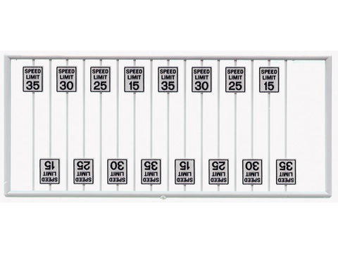 HO Speed Limit Signs pkg(16) -- Low Speeds