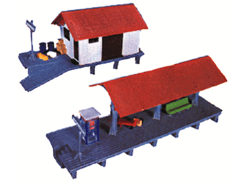 HO Train Station & Platform -- Kit - 2 x 11-5/8" 5.1 x 29.5cm