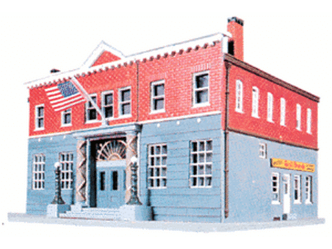 HO Woodlawn Police Station -- Kit - 6-1/4 x 8-3/8" 15.9 x 21.3cm
