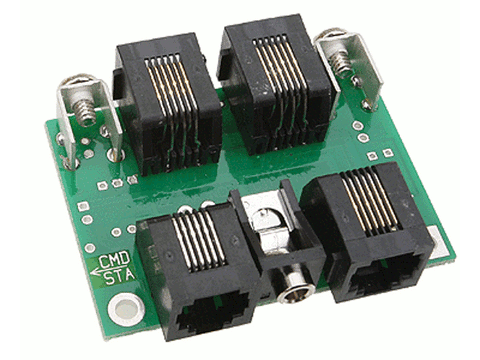 A UTP Cab Bus Fascia Panel -- RJ12 (Telephone Type) Connectors