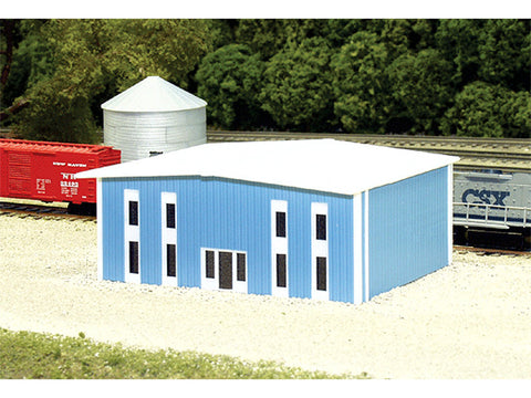 N Two-Story Modern Office Building -- 50' x 40' (blue)