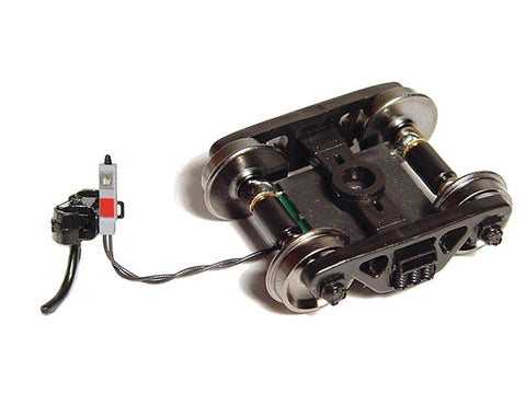 HO End of Train Device w/Standard Wire - Assembled -- Gray Case, 33" Wheels