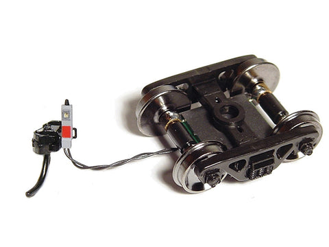 HO End of Train Device w/Standard Wire - Assembled -- Gray Case, 36" Wheels