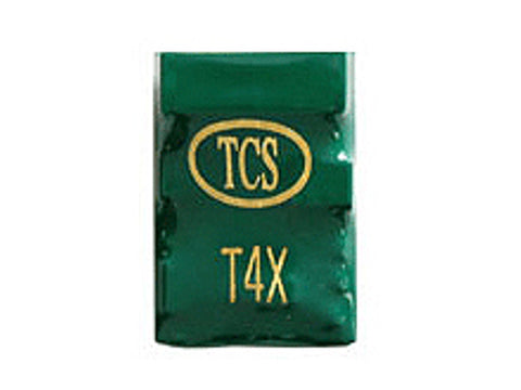HO T4X 4-Function DCC Decoder w/Detachable Harness - Control Only -- Hardwire, .661 x .969 x .217" 16.79 x 24.61 x 5.51mm