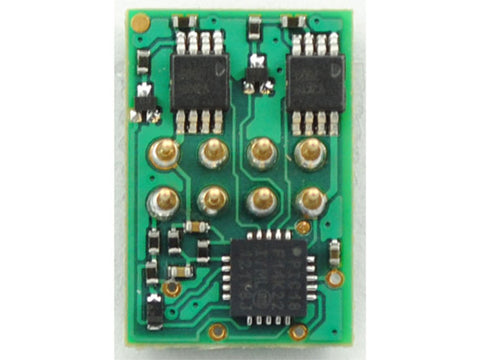HO DP2X 2-Function DCC Decoder w/Direct 8-Pin NMRA Plug On Board - Control Only -- Direct Board Mounted Plug .462 x .687 x .12" or 11.73 x 17.45 x 3.05mm