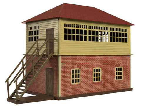 HO Trainman(R) Interlocking Tower - Kit (Plastic) -- 5-3/4 x 2-1/2" 14.6 x 6.4cm
