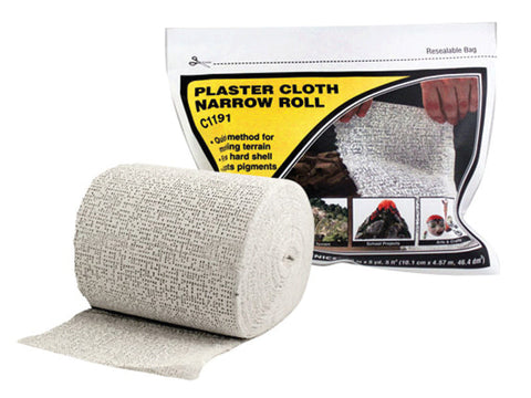 A  Plaster Cloth -- Narrow Roll 4 x 15" Roll 5 sq.ft. 10.1 x 38.1cm, 464 sq.cm