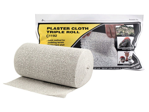 A Plaster Cloth -- Triple Roll 8 x 45" Roll 30 sq.ft. 20.3 x 114cm, 278 sq.cm