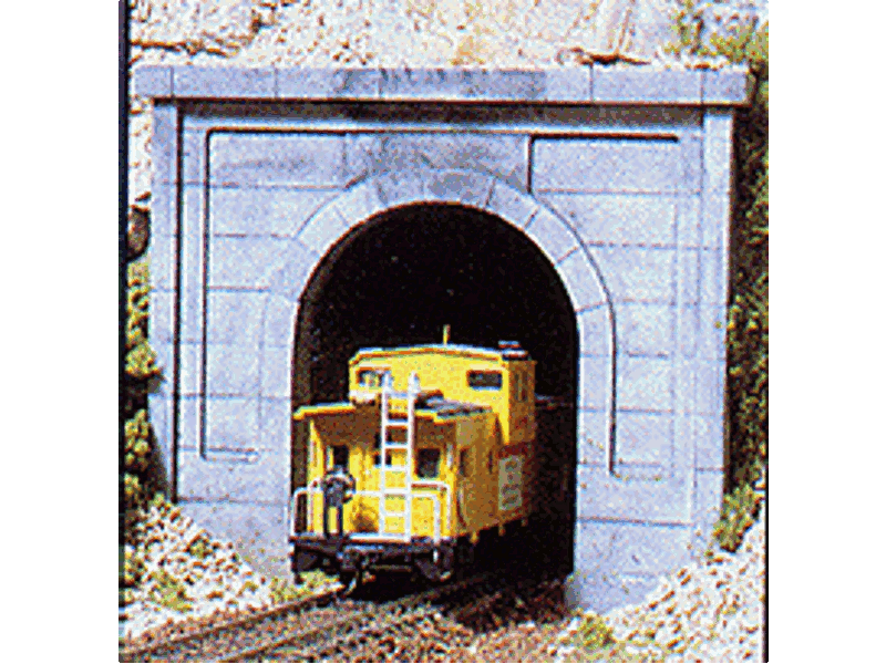 785-1252 HO Single-Track Concrete Tunnel Portal -- Unpainted