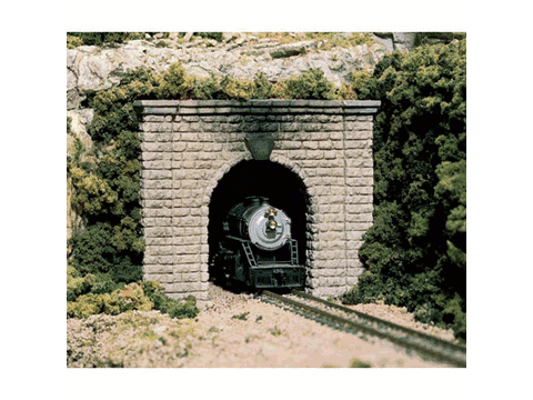 HO Cut Stone Tunnel Portal -- Single Track