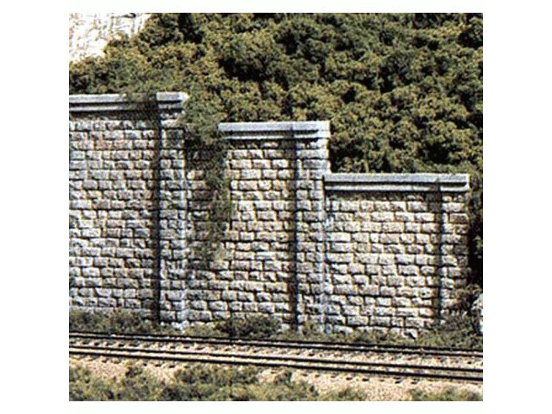 785-1259 A Cut Stone Retaining Wall -- pkg(3)