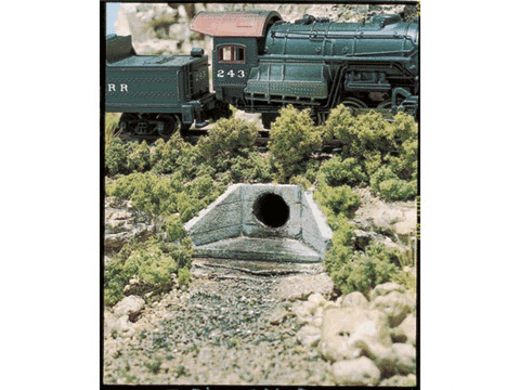 A Culverts (Hydrocal Plaster Castings; pkg(2) -- Concrete