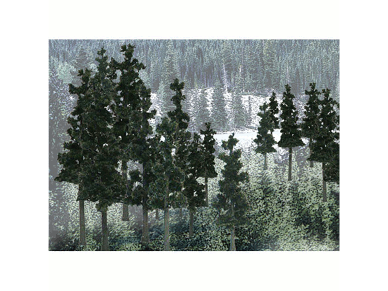 785-1580 A Conifer Tree Pack - Ready Made Trees(TM) -- 2-1/2 - 4" 6.2-10cm pkg(33)
