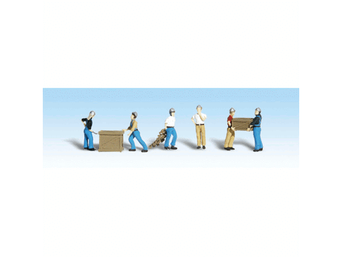 HO Dock Workers - Scenic Accents(R) -- pkg(6)