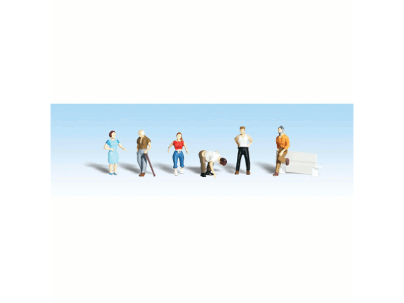 785-1824 HO Scenic Accents(R) Figures -- Ordinary People pkg(6)