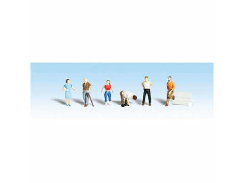 HO Scenic Accents(R) Figures -- Ordinary People pkg(6)