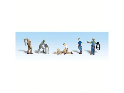 HO Scenic Accents(R) Figures -- City Workers pkg(6)