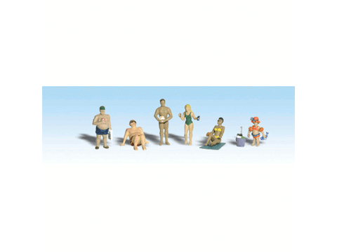 HO Sunbathers - Scenic Accents(R) -- pkg(6)