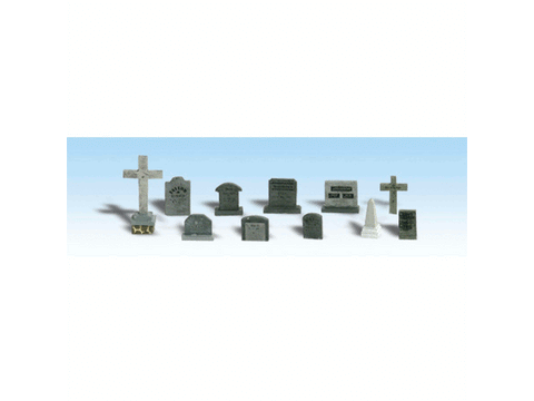 HO Scenic Accents(R) Details -- Tombstones pkg(20)