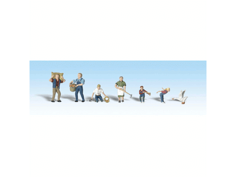 HO Scenic Accents(R) Figures -- Farm People pkg(6)