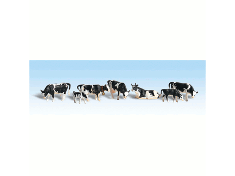 HO Holstein Cows - Scenic Accents(R) -- pkg(6)