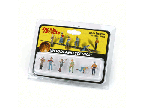 HO Track Workers - Scenic Accents(R) -- pkg(6)
