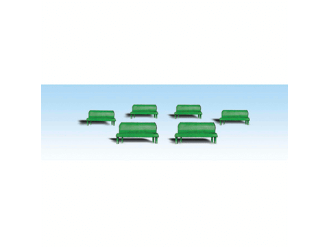 HO Park Benches - Scenic Accents(R) -- pkg(6)