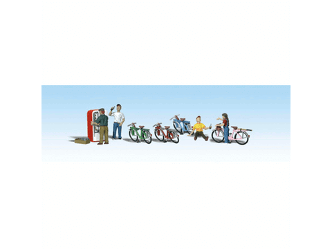 HO Scenic Accents(R) Figures -- Bicycle Buddies